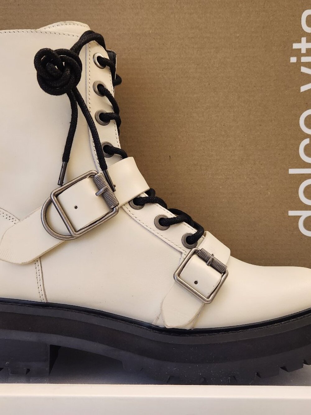 Dolce Vita "Ronson" Leather Combat boots. NIB. Size 6.5